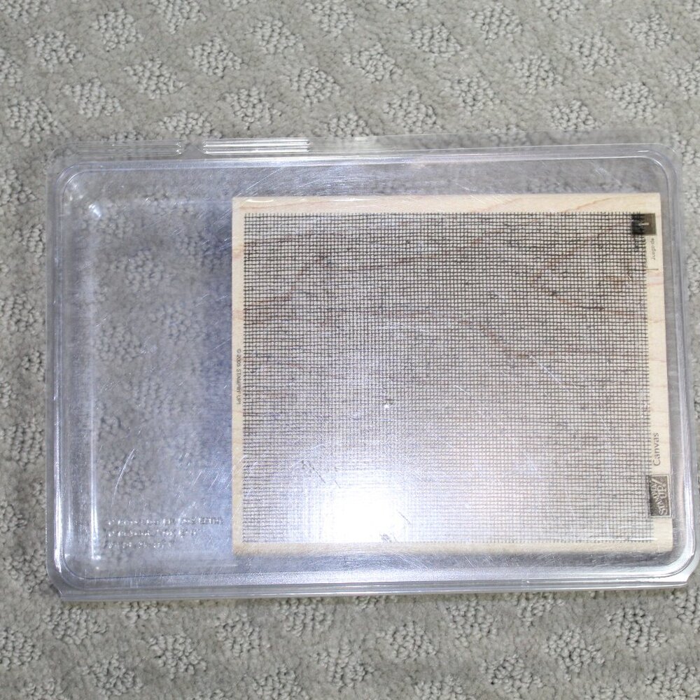 NWOT Stampin' Up Set of 1 Large Canvas Stamps - Mounted